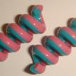 Pink/Teal Tube Twists (Cotton Candy)
