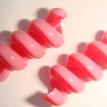 Pink/Red Tube Twists