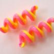Pink and Yellow Tube Twists